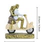 Tied Ribbons Romantic Love Couple On Scooter Showpiece Statue Decorative Items For Home | Swadesiicart