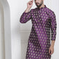 Sojanya Ethnic Motifs Woven Design Jacquard Regular Kurta | Swadesiicart