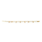 Gold-Polished White Kundan Studded Beaded Anklet - Ruby Raang | Swadesiicart