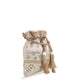 Masq Women Beige & Gold-Toned Embellished Potli - Swadesiicart