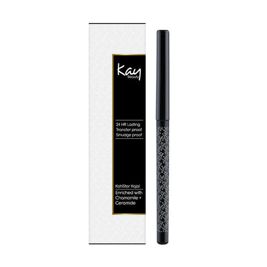 Kay Beauty Waterproof 24 Hour Kajal - Spade Black | Swadesiicart