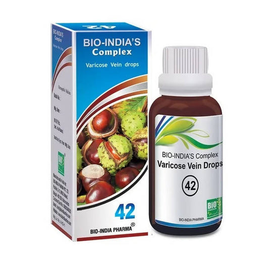 Bio India Homeopathy Complex 42 Varicose Vein Drops | Swadesiicart