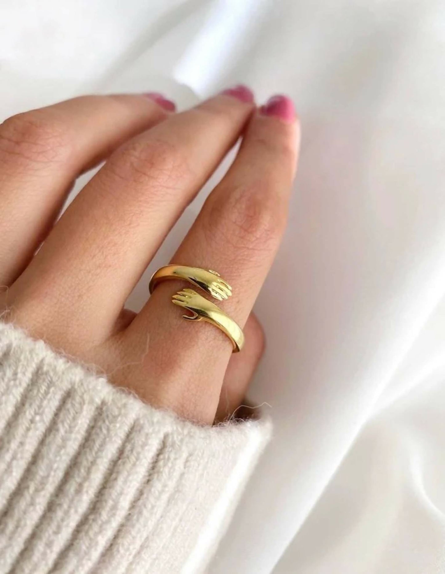 Joban Fashion Golden Brass Adjustable Ring | Swadesiicart