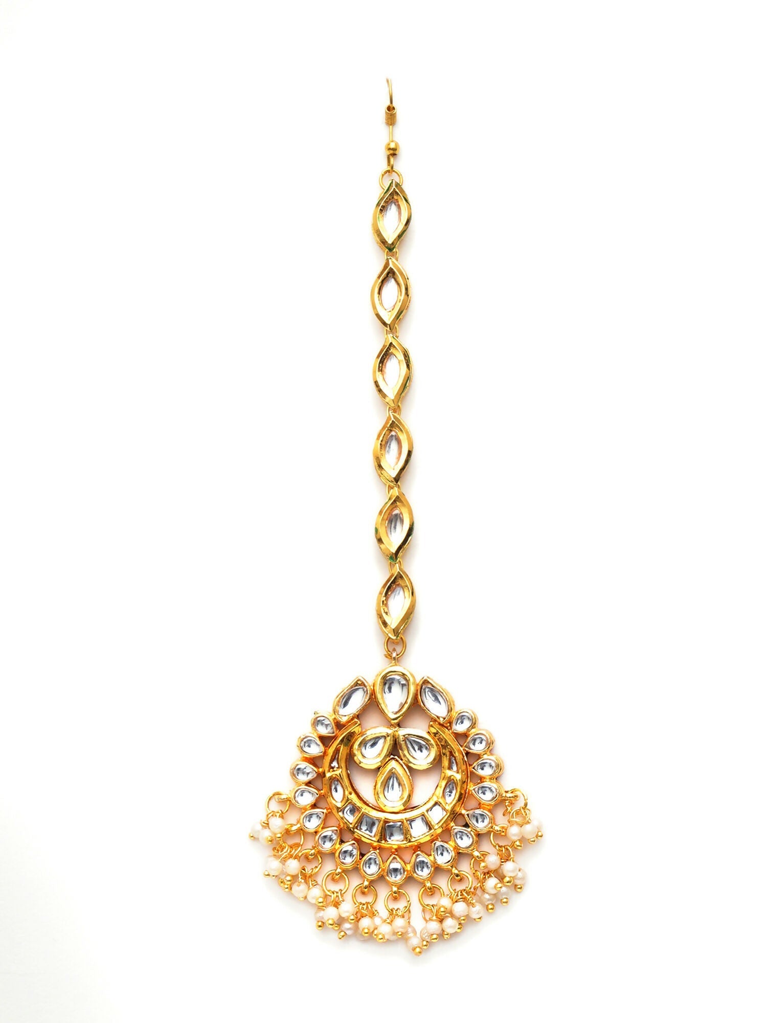 Kundan Maang Tikka (Gold) - Ruby Raang | Swadesiicart