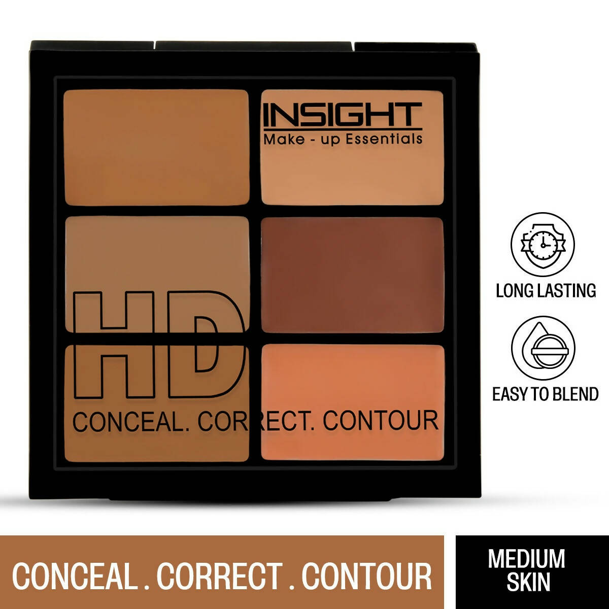 Insight Cosmetics HD Conceal Correct Contour - Medium Skin - Swadesiicart