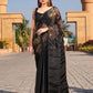 Tikhi Imli Sequinned Satin Saree | Swadesiicart