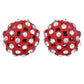 Trendoo Jewelry Gold Plated Stylish Fancy Red Studs