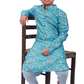 DEIANA'S Casual Designer Kurta Pyjama Set For Boys And kids (Sky Blue Blue With Multicolor) | Swadesiicart