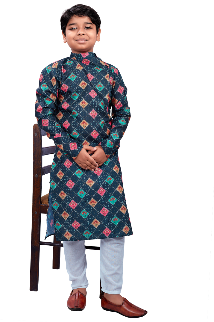 DEIANA'S Casual Designer Kurta Pyjama Set For Boys And kids (Multicolor) | Swadesiicart