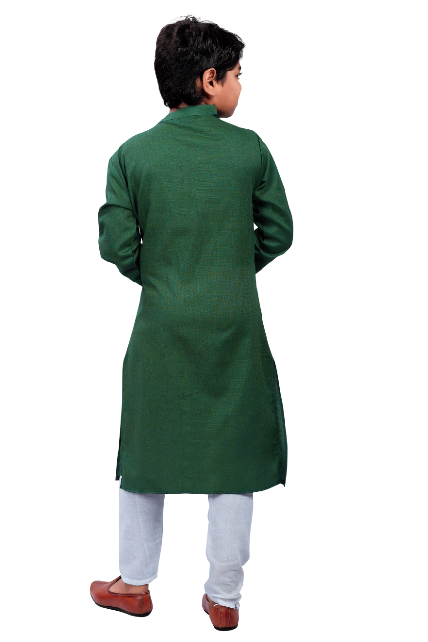 DEIANA'S Casual Designer Kurta Pyjama Set For Boys And kids (Green) | Swadesiicart
