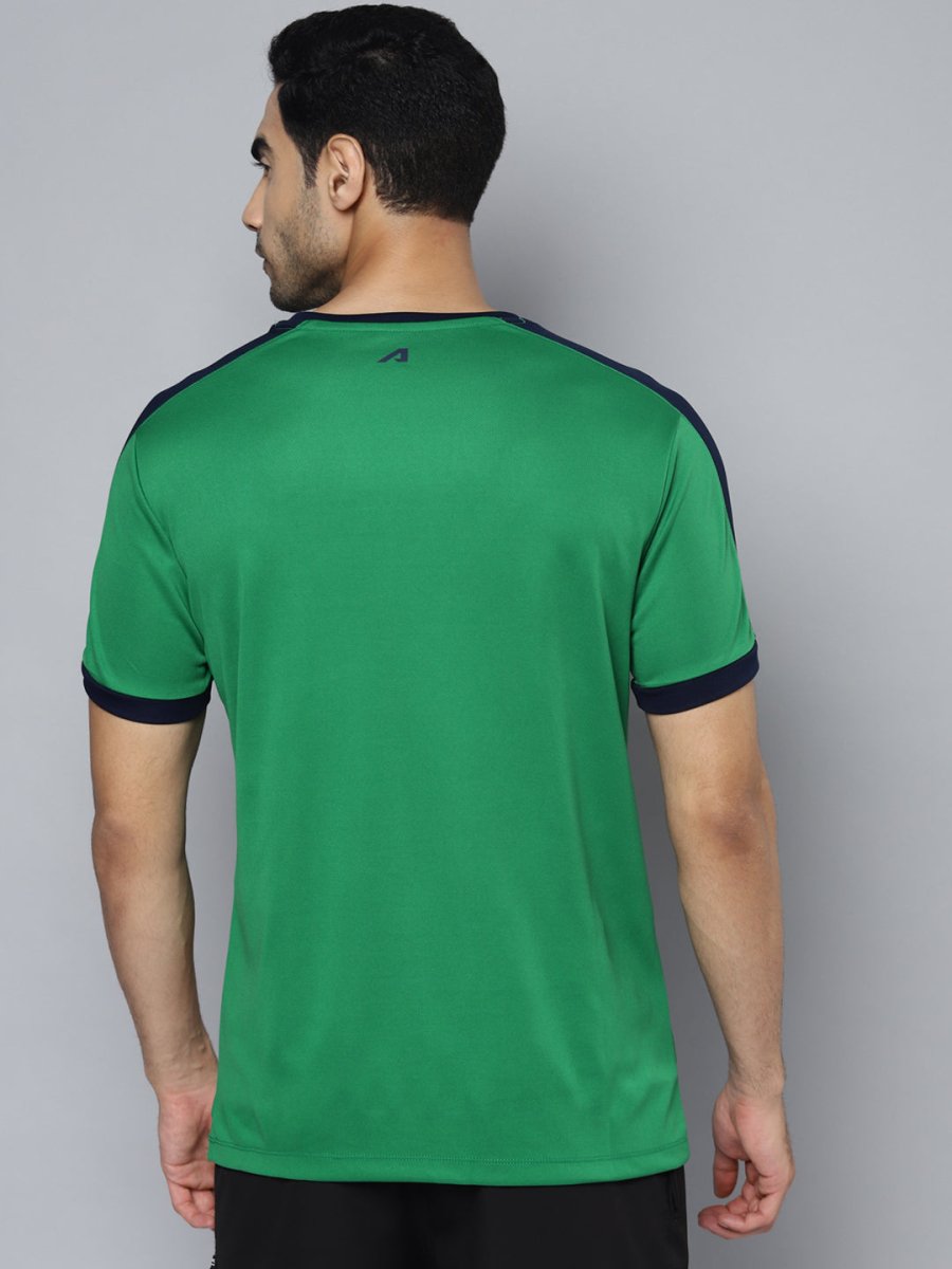 Alcis Men Green Printed Slim Fit T-shirt | Swadesiicart