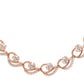 Saraf RS Jewellery Rose Gold-Polished White AD-Studded Jewellery Set - Swadesiicart