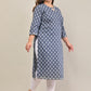 Swasti Plus size Floral Printed Keyhole Neck Cotton Kurta - Swadesiicart