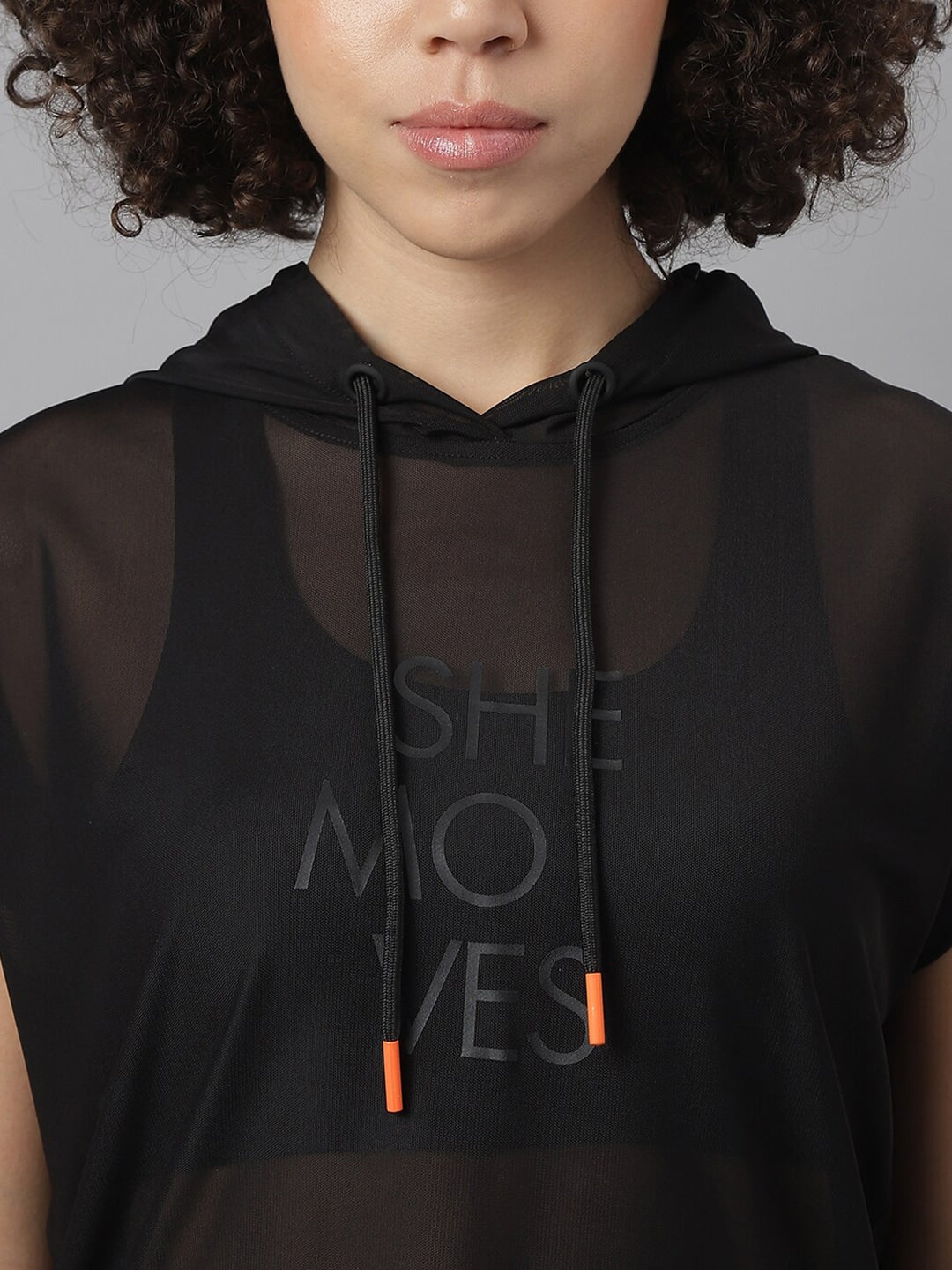MKH Typography Printed Dri-FIT Hooded Relaxed Fit T-shirt - Swadesiicart