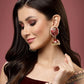 Maroon Jhumka Earrings for Womens for Ethnic Party by House of Ree | Swadesiicart