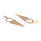 Yellow Chimes Gold-Toned Contemporary Drop Earrings - Swadesiicart