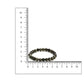 Pyrite Metal Black Round Elastic Bracelet - Ruby Raang | Swadesiicart