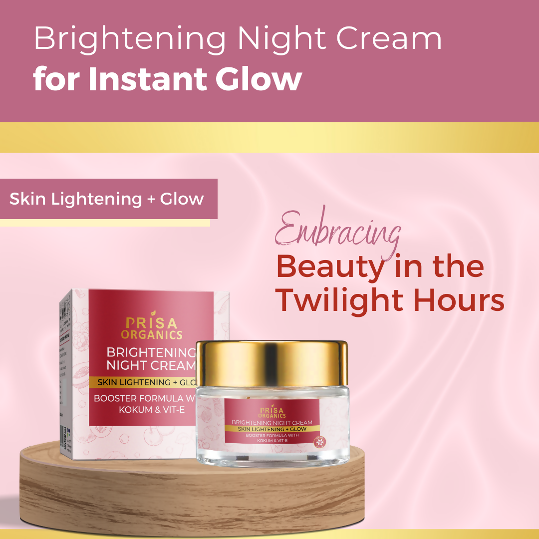 Prisa Organics Brightening Night Cream - Swadesiicart