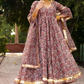 Pomcha Jaipur Gulbagh Organza Anarkali Set | Swadesiicart