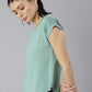 MKH Women Green Extended Sleeves Dri-FIT Sports T-shirt - Swadesiicart