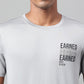 Alcis Typography Printed Anti-Static Dry Tech Slim Fit Sports T-shirt | Swadesiicart