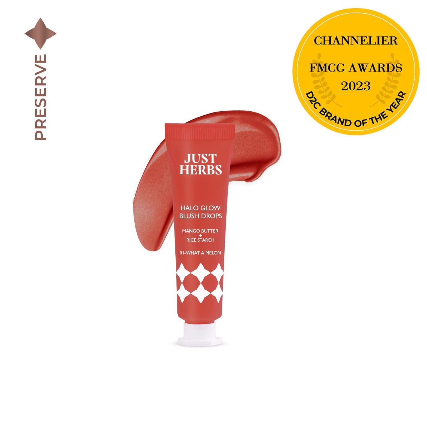 Halo Glow Blush Drops with Mango Butter & Rice Starch: Papaya Pop