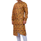 DEIANA'S Casual Designer Kurta Pyjama Set For Boys And kids (Brown With Multicolor) | Swadesiicart