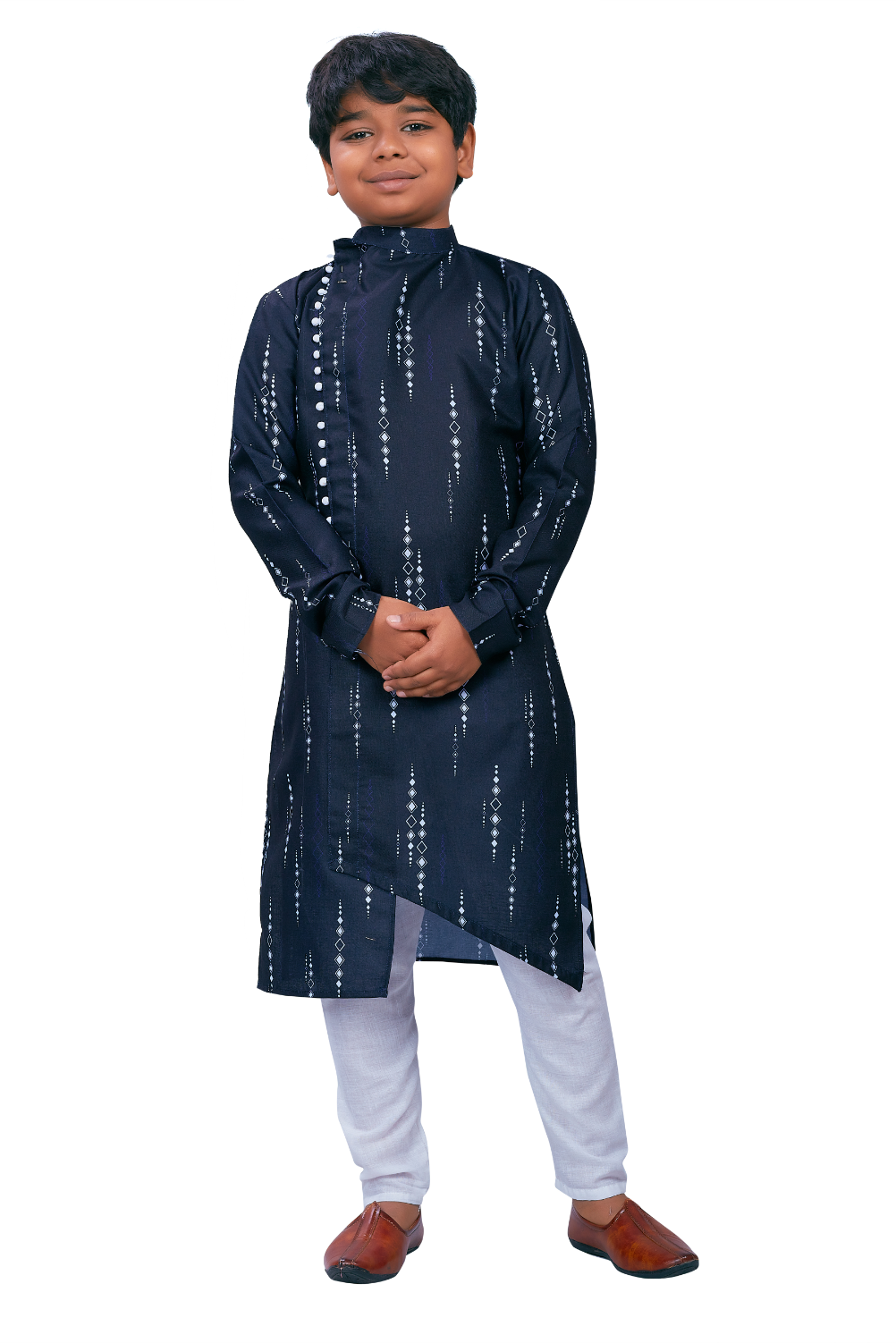 DEIANA'S Casual Designer Kurta Pyjama Set For Boys And kids (Dark Blue) | Swadesiicart