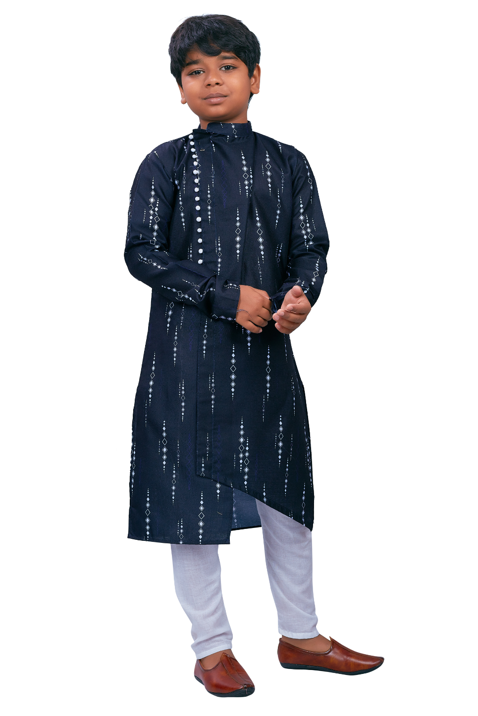 DEIANA'S Casual Designer Kurta Pyjama Set For Boys And kids (Dark Blue) | Swadesiicart