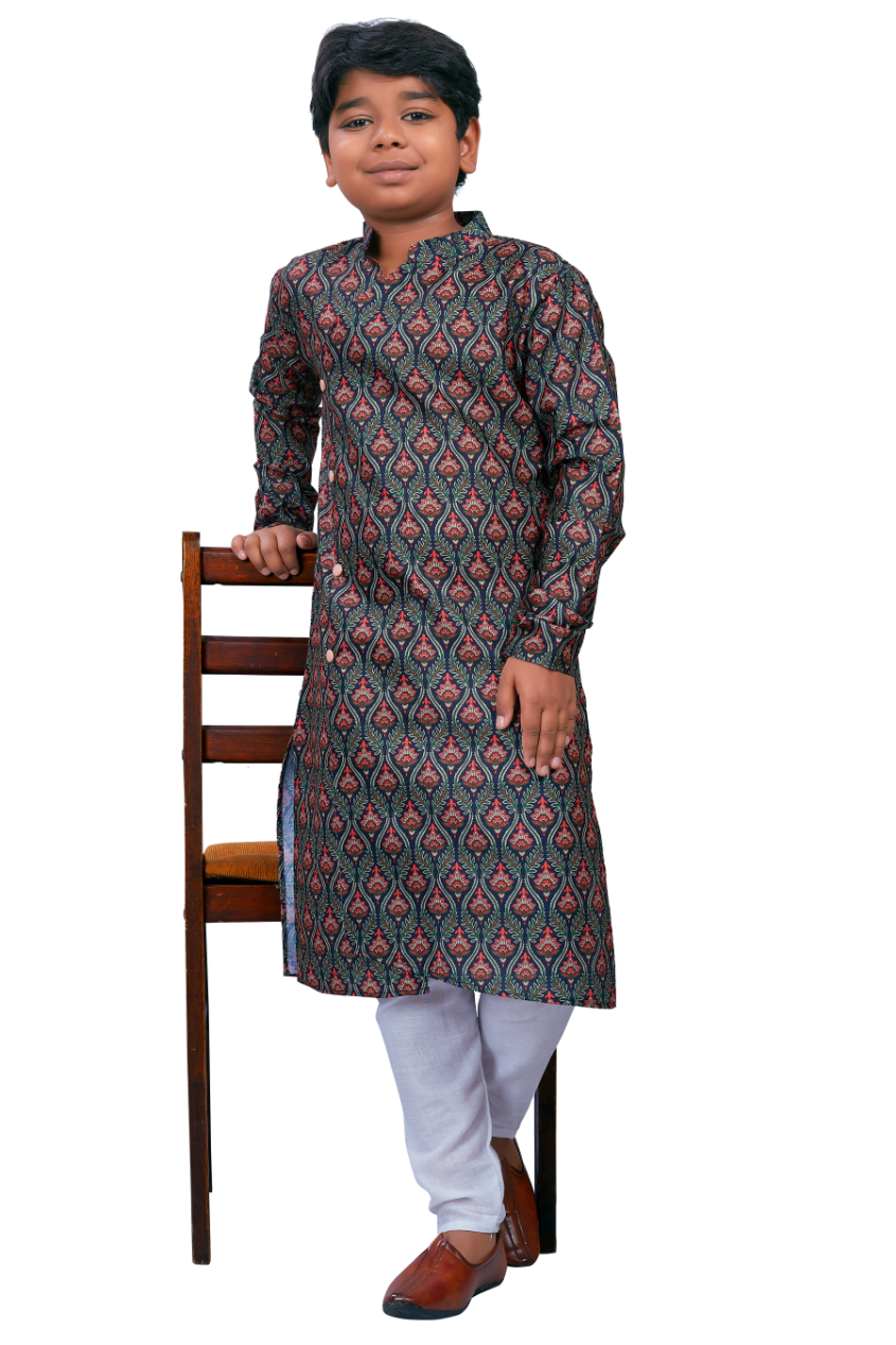DEIANA'S Casual Designer Kurta Pyjama Set For Boys And kids (Multicolor) | Swadesiicart