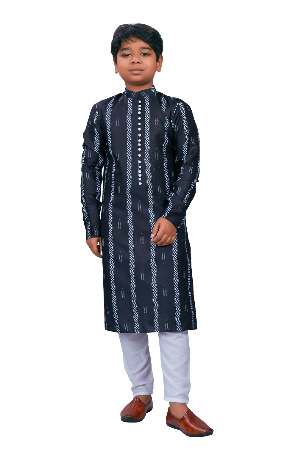 DEIANA'S Casual Designer Kurta Pyjama Set For Boys And kids (Black) | Swadesiicart