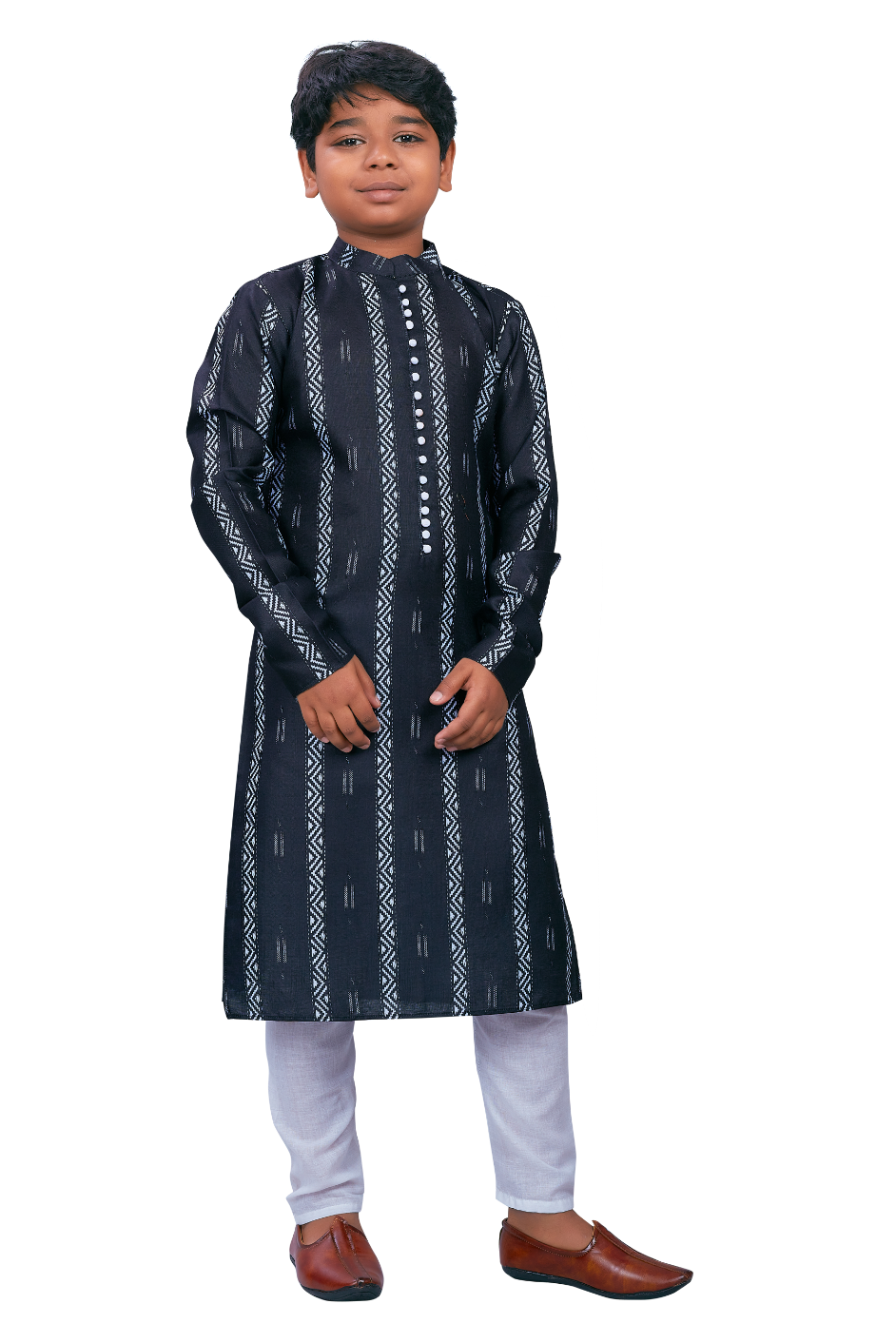 DEIANA'S Casual Designer Kurta Pyjama Set For Boys And kids (Black) | Swadesiicart