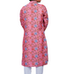 DEIANA'S Casual Designer Kurta Pyjama Set For Boys And kids (Pink With Multicolor) | Swadesiicart
