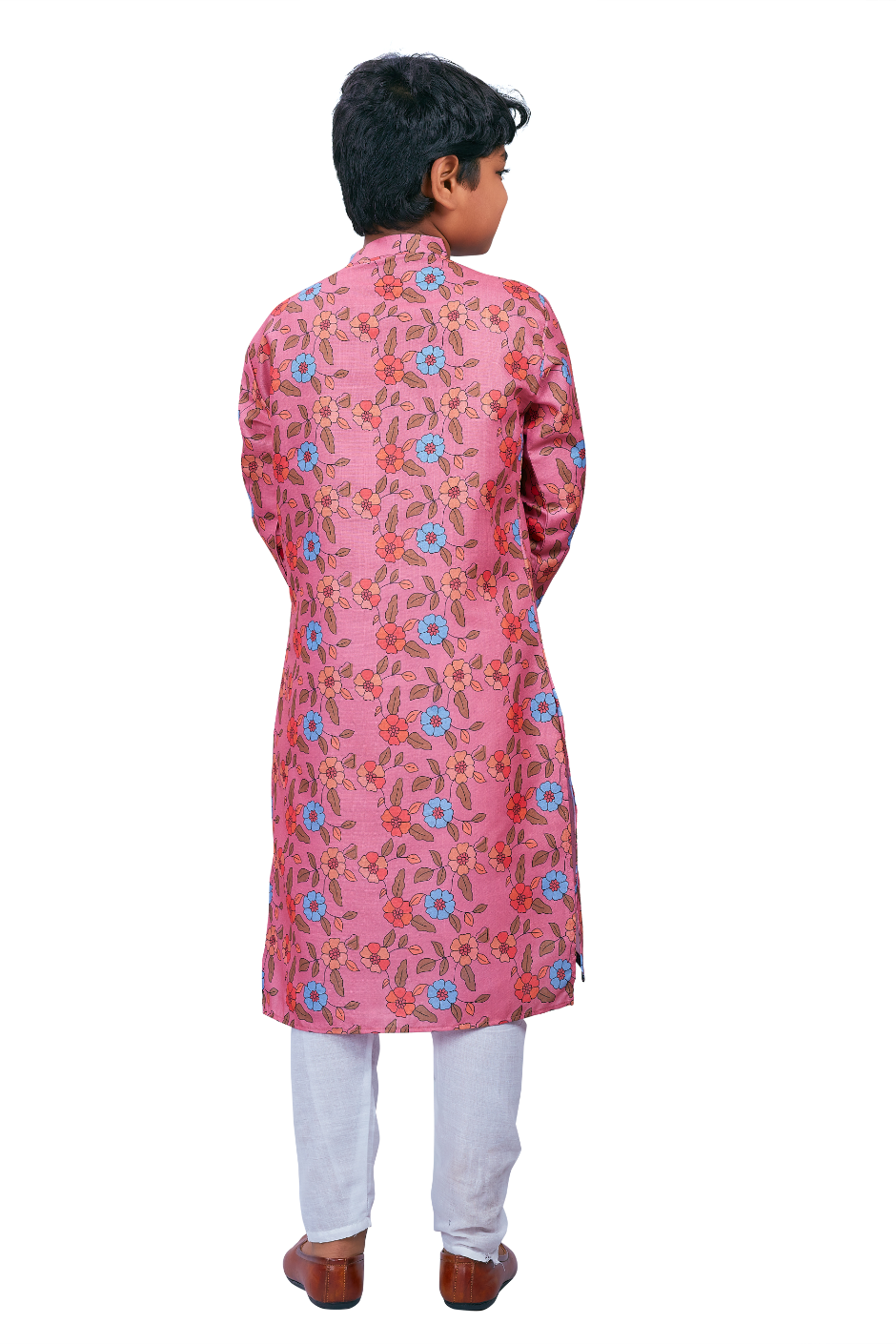 DEIANA'S Casual Designer Kurta Pyjama Set For Boys And kids (Pink With Multicolor) | Swadesiicart