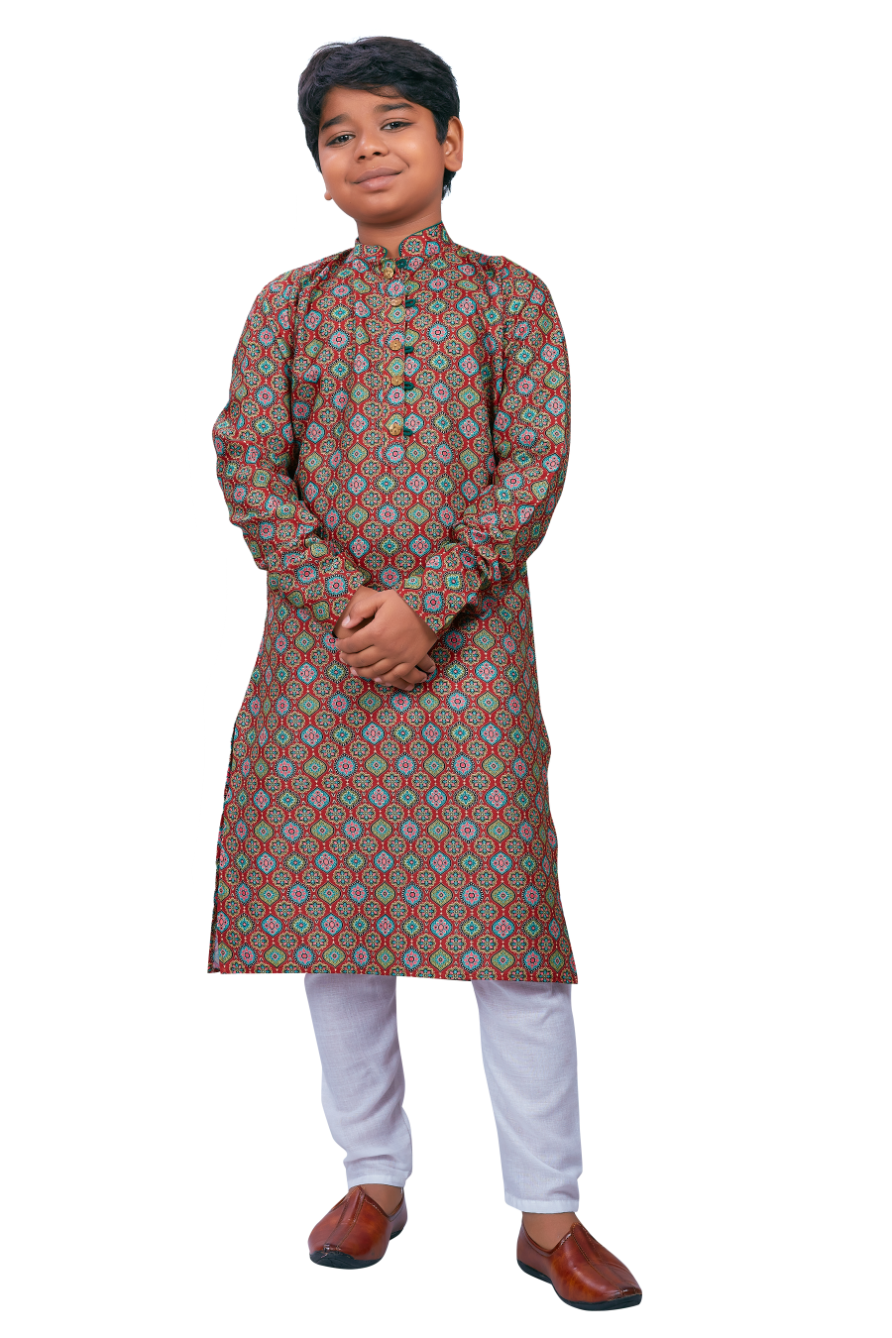 DEIANA'S Casual Designer Kurta Pyjama Set For Boys And kids (Multicolor) | Swadesiicart