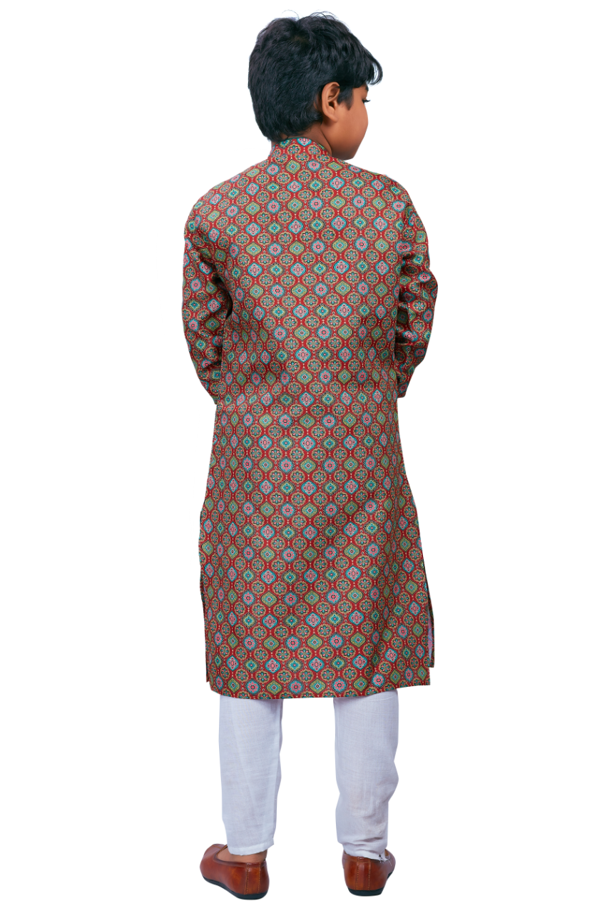 DEIANA'S Casual Designer Kurta Pyjama Set For Boys And kids (Multicolor) | Swadesiicart