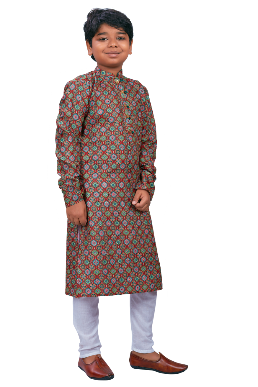 DEIANA'S Casual Designer Kurta Pyjama Set For Boys And kids (Multicolor) | Swadesiicart