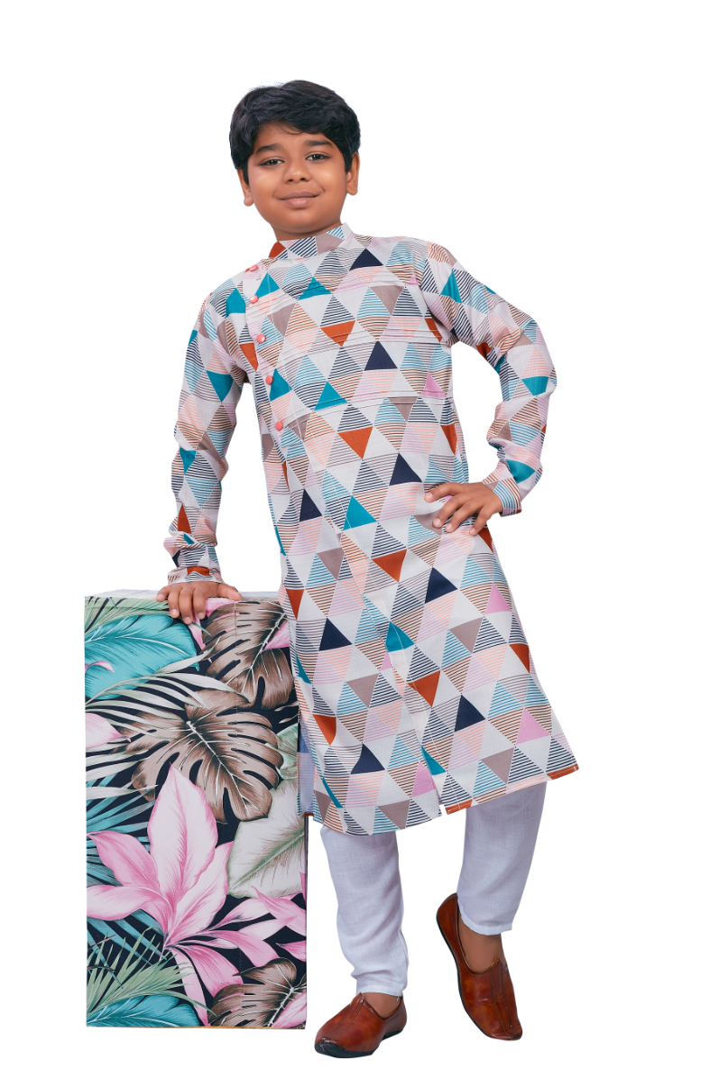 DEIANA'S Casual Designer Kurta Pyjama Set For Boys And kids (Multicolor) | Swadesiicart