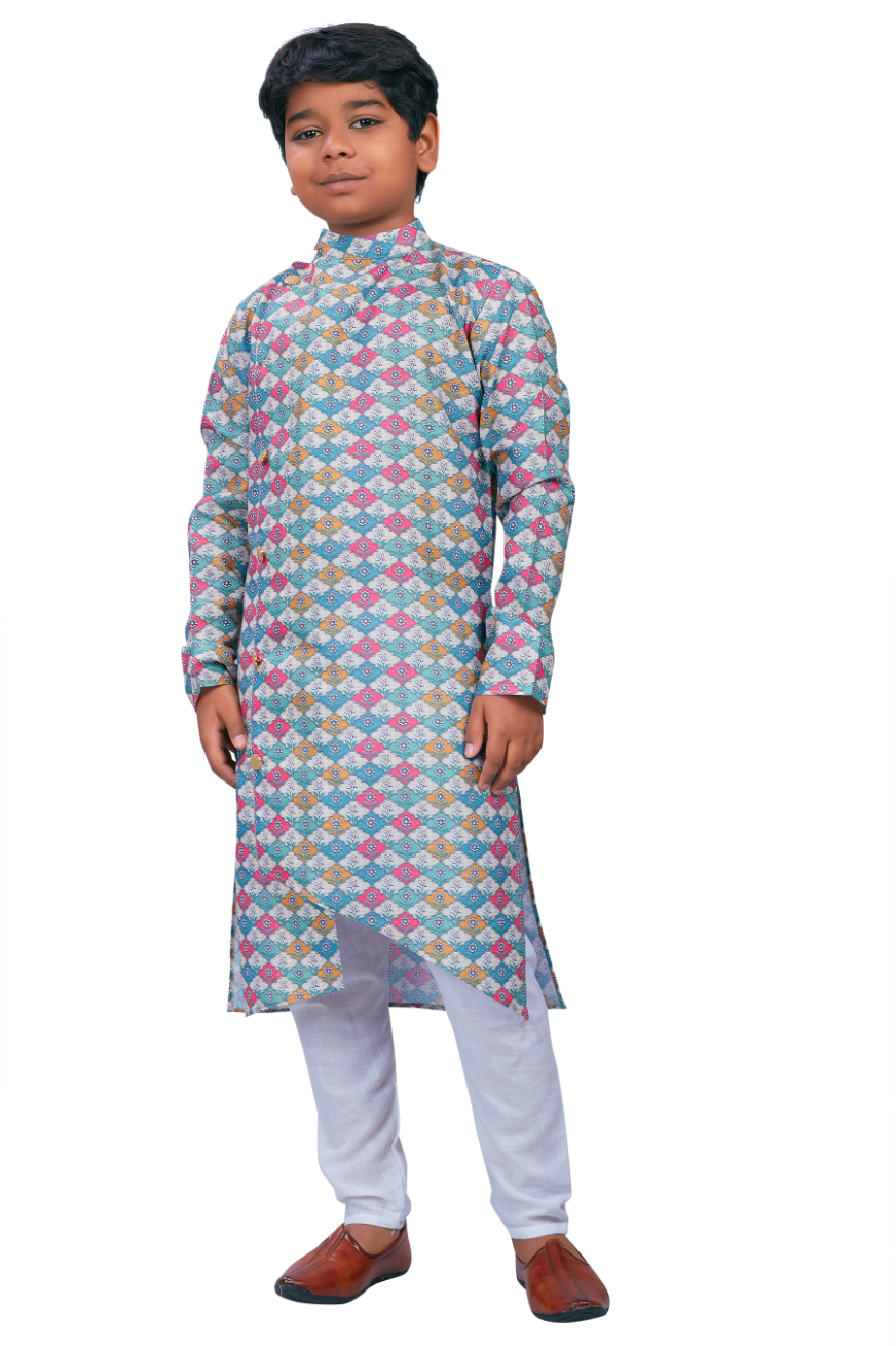 DEIANA'S Casual Designer Kurta Pyjama Set For Boys And kids (Multicolor) | Swadesiicart