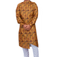 DEIANA'S Casual Designer Kurta Pyjama Set For Boys And kids (Brown With Multicolor) | Swadesiicart
