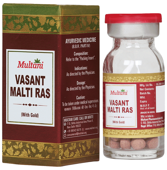 Multani Vasant Malati Ras with Gold Tablet | Swadesiicart