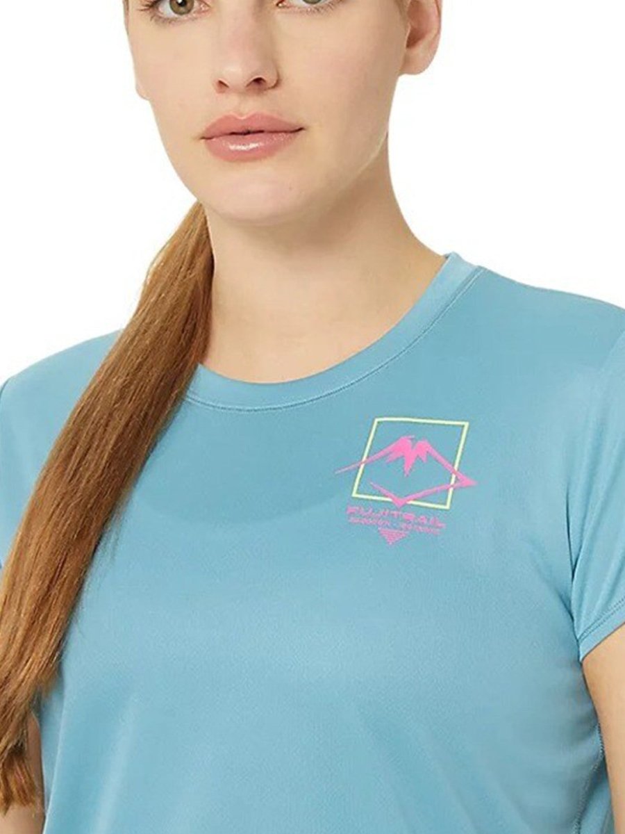 ASICS Fujitrail Logo SS Round Neck T-Shirt | Swadesiicart