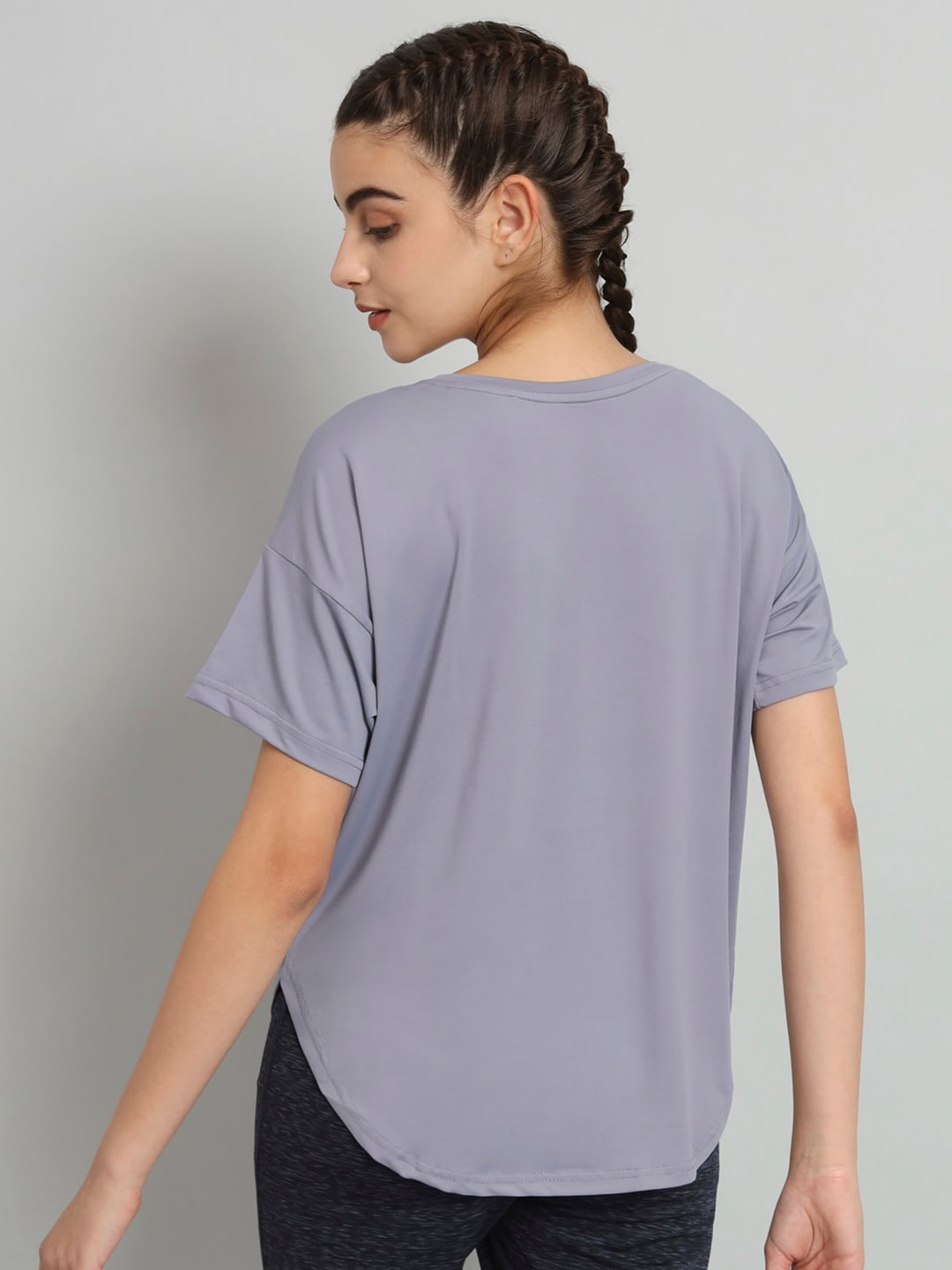 MKH Typography Printed Drop Shoulder Sleeves Dri-Fit Relaxed Fit T-shirt - Swadesiicart