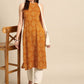 Anouk Women Yellow Bandhani Printed Kurta - Swadesiicart