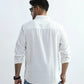 Xkind Men's White Corduroy Regular Fit Shirt | Swadesiicart