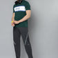 Alcis Men Green & White Typography Printed Slim Fit T-shirt | Swadesiicart