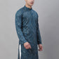 Sojanya Ethnic Motifs Embroidered Sequinned Pure Cotton Kurta | Swadesiicart