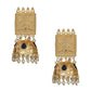 Joban Fashion Women Matte Gold Brass Jhumka | Swadesiicart