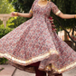 Pomcha Jaipur Gulbagh Organza Anarkali Set | Swadesiicart
