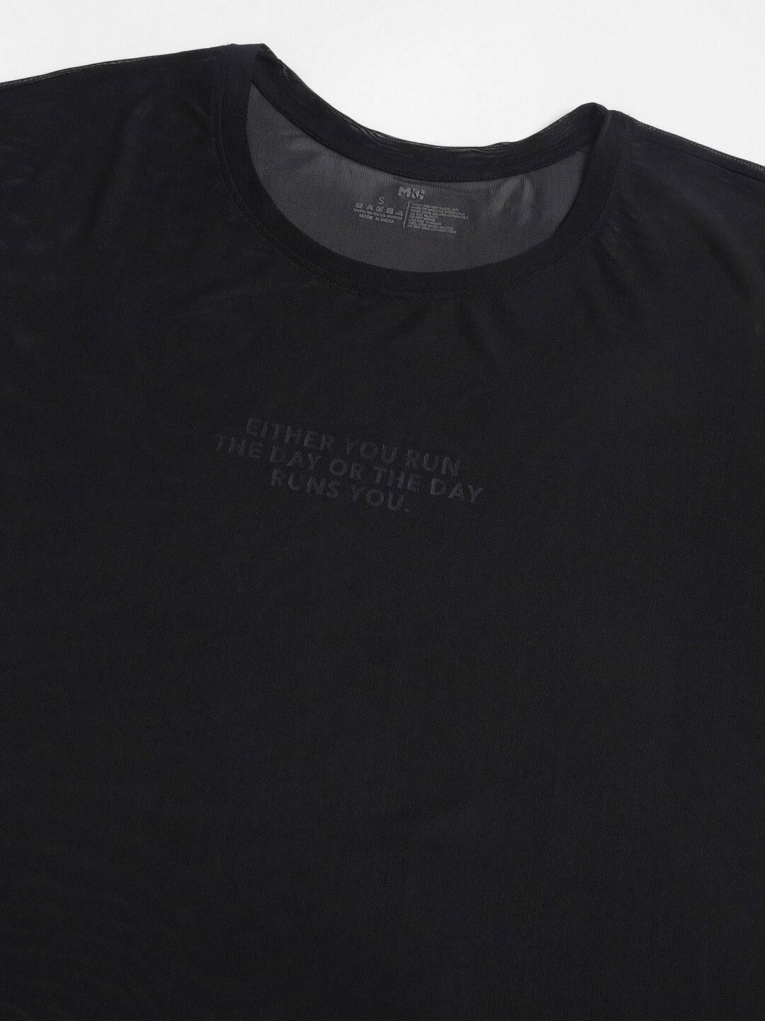 MKH Typography Printed Dri-FIT Relaxed Fit Sports T-shirt - Swadesiicart